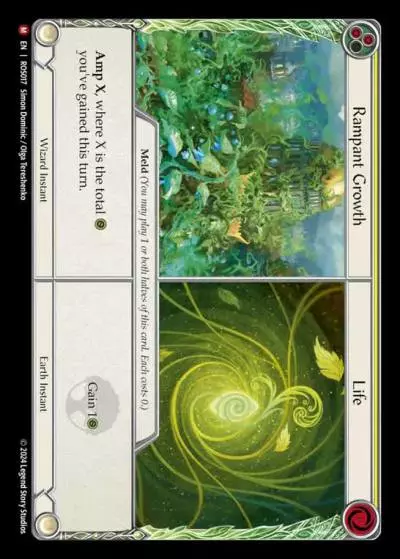 Rampant Growth||Life YELLOW ROS017 - Rosetta - Flesh and blood card