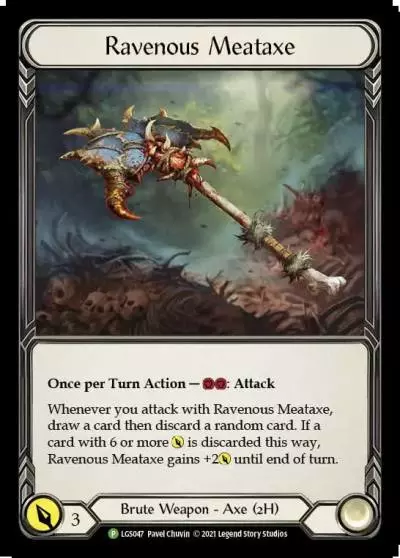 Ravenous Meataxe LGS047-CF - Armory - Season 4 - Flesh and blood card