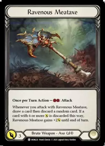Ravenous Meataxe MON221 - Monarch - Flesh and blood card