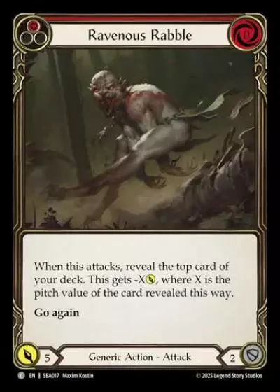 Ravenous Rabble SBA017 - Silver Age Chapter 3 - Briar - Flesh and blood card