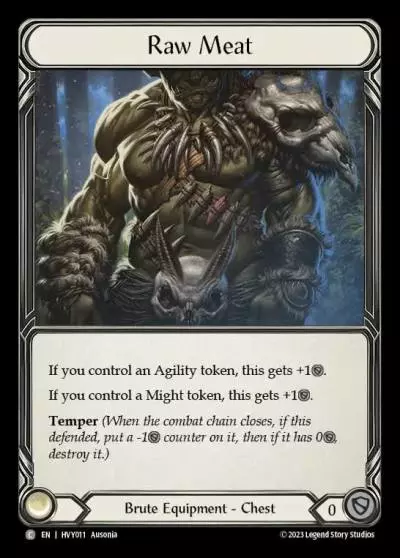 Raw Meat HVY011 - Heavy Hitters - Flesh and blood card