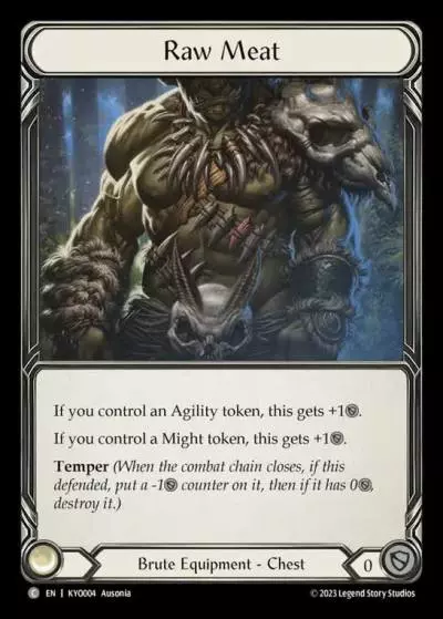 Raw Meat KYO004 - Kayo - Heavy Hitters Blitz Deck - Flesh and blood card