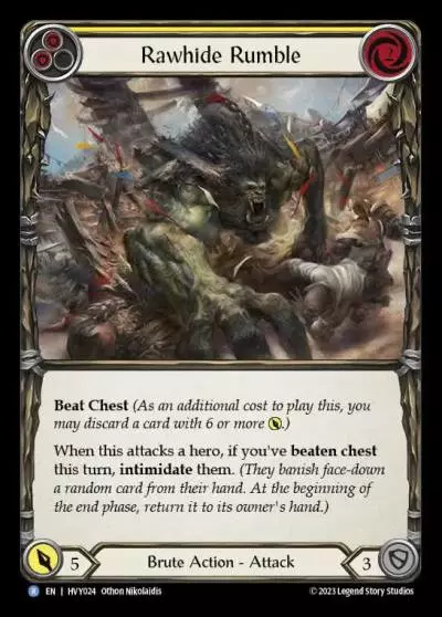Rawhide Rumble YELLOW HVY024 - Heavy Hitters - Flesh and blood card
