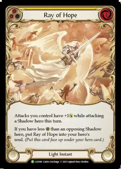 Ray of Hope YELLOW LGS044-CF - Pre-release - Monarch - Flesh and blood card