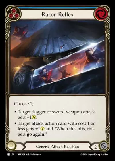 Razor Reflex BLUE ARK024 - The Hunted Blitz Deck - Arakni - Flesh and blood card