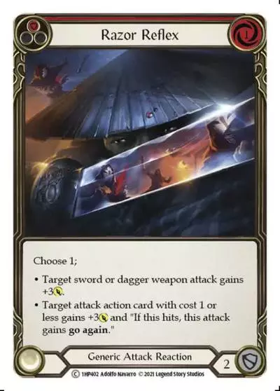 Razor Reflex RED 1HP402 - History Pack 1 - Flesh and blood card