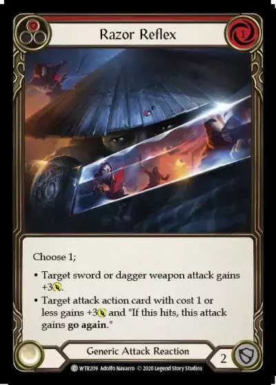 Razor Reflex RED U-WTR209-RF - Welcome to Rathe - Unlimited - Flesh and blood card