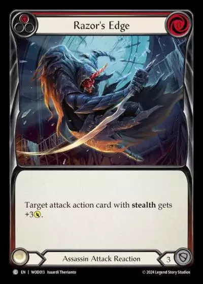 Razor's Edge RED WOD013 - The Hunted Blitz Deck - Arakni, Web of Deceit - Flesh and blood card