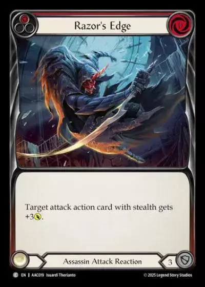 Razor's Edge AAC019 - Armory Deck - Arakni, 5L!p3d 7hRu 7h3 cR4X - Flesh and blood card