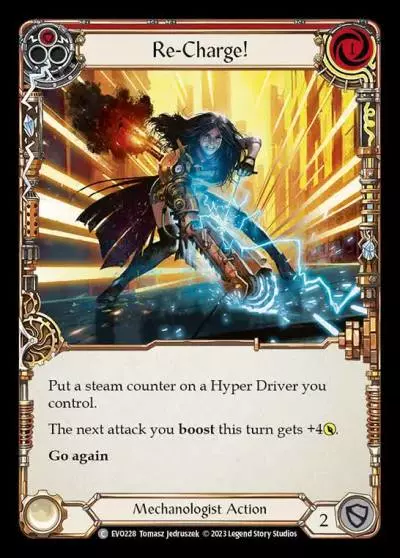 Re-Charge! RED EVO228 - Bright Lights - Flesh and blood card