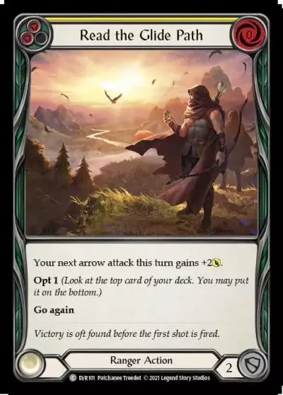 Read the Glide Path YELLOW EVR101 - Everfest - Flesh and blood card