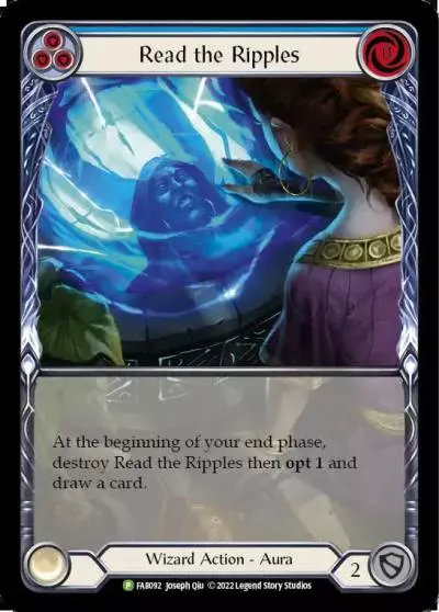Read the Ripples BLUE FAB092-RF - Marketing - Content Creators Uprising - Flesh and blood card
