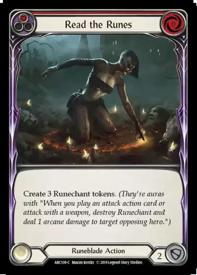 Read the Runes RED ARC109 - Arcane Rising - Flesh and blood card