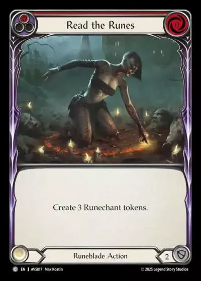 Read the Runes RED AVS017 - Armory Deck Legends - Viserai, Rune Blood - Flesh and blood card