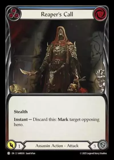 Reaper's Call SAR030 - Silver Age Chapter 2 - Arakni, Web of Deceit - Flesh and blood card