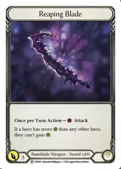 Reaping Blade 1HP261 - History Pack 1 - Flesh and blood card