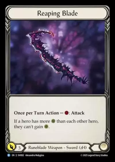 Reaping Blade SVI002 - Silver Age Chapter 1 - Viserai - Flesh and blood card