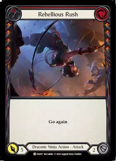Rebellious Rush RED FAI017 - Fai - Blitz Deck - Flesh and blood card