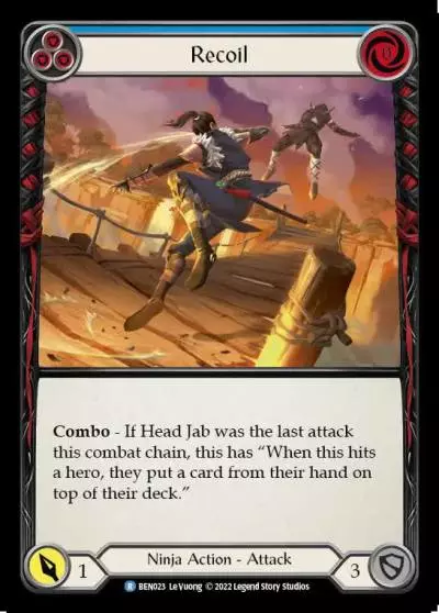 Recoil BLUE BEN023 - Benji - Blitz Deck - Flesh and blood card