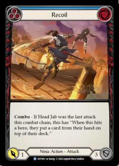 Recoil BLUE OUT061 - Outsiders - Flesh and blood card