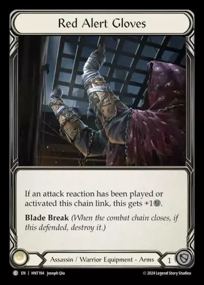 Red Alert Gloves HNT194 - The Hunted - Flesh and blood card