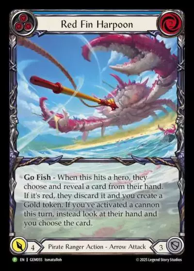 Red Fin Harpoon BLUE GEM055 - GEM - Pack 2 - Flesh and blood card
