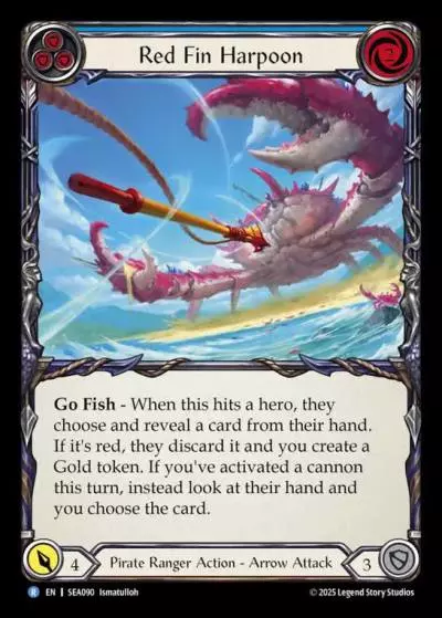 Red Fin Harpoon BLUE SEA090 - High Seas - Flesh and blood card