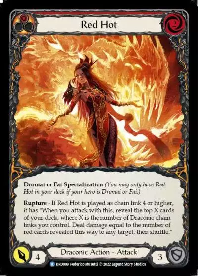 Red Hot RED DRO009 - Dromai - Blitz Deck - Flesh and blood card