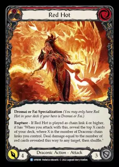 Red Hot RED UPR090 - Uprising - Flesh and blood card