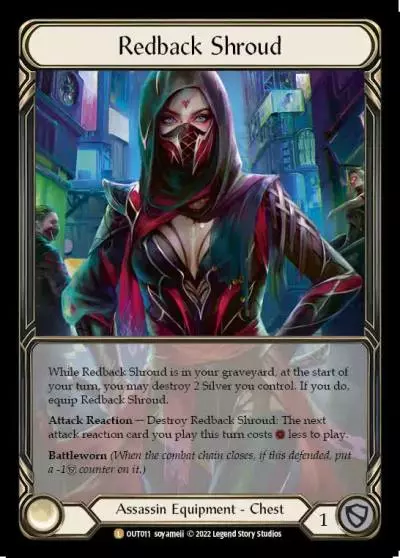 Redback Shroud OUT011-EA - Outsiders - Flesh and blood card