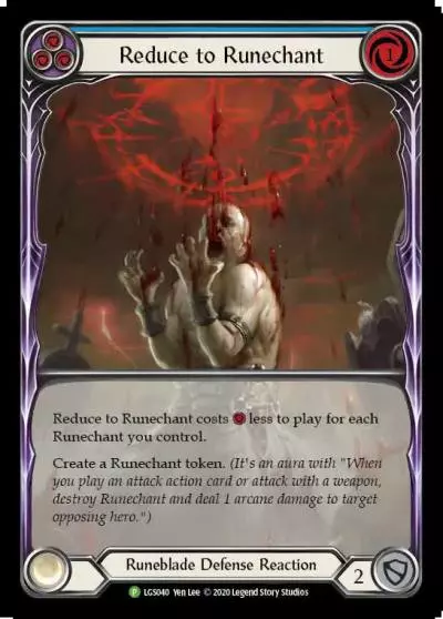 Reduce to Runechant BLUE LGS040-RF - Armory - Season 3 - Flesh and blood card