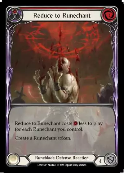Reduce to Runechant RED LGS015 - Armory - Season 2 - Flesh and blood card