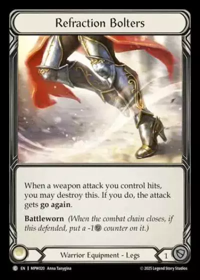 Refraction Bolters MPW020 - Mastery Pack Warrior - Flesh and blood card