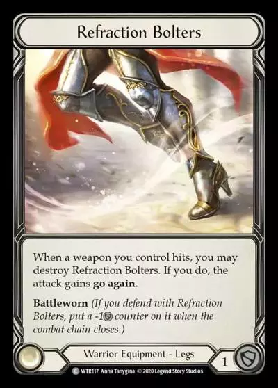 Refraction Bolters R-WTR117 - Welcome to Rathe - Unlimited Revised - Flesh and blood card
