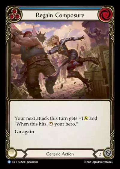 Regain Composure BLUE SEA210 - High Seas - Flesh and blood card