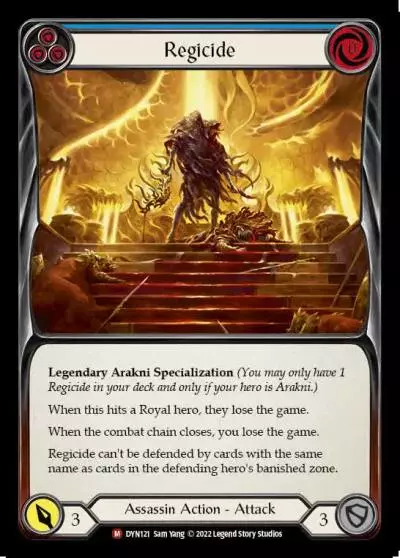Regicide BLUE DYN121 - Dynasty - Flesh and blood card
