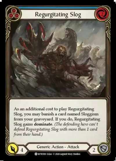 Regurgitating Slog BLUE U-WTR199-RF - Welcome to Rathe - Unlimited - Flesh and blood card