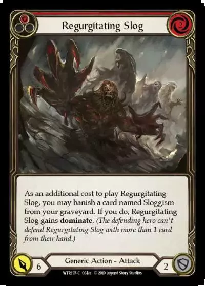 Regurgitating Slog RED WTR197 - Welcome to Rathe - Flesh and blood card