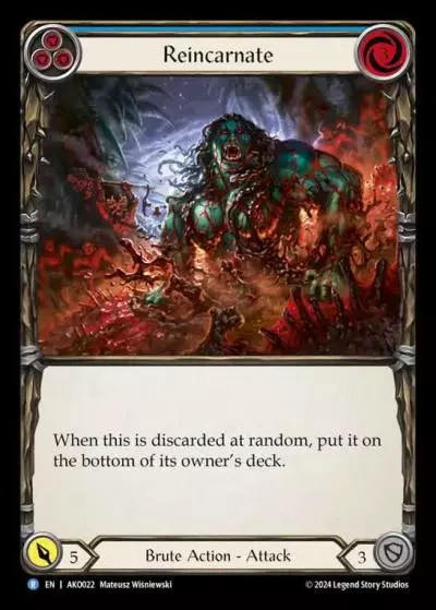 Reincarnate BLUE AKO022 - Armory Deck - Kayo, Armed and Dangerous - Flesh and blood card