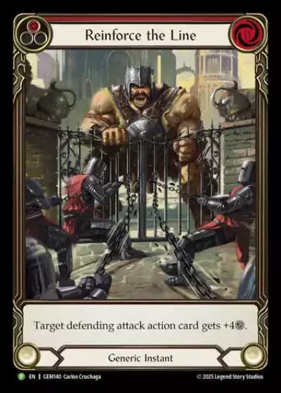 Reinforce the Line GEM140 - GEM - Pack 4 - Flesh and blood card