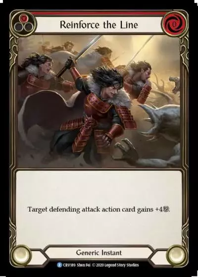 Reinforce the Line RED CRU189 - Crucible of War - Flesh and blood card