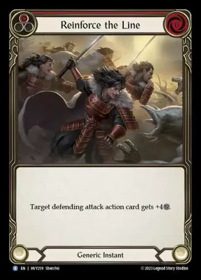 Reinforce the Line RED HVY219 - Heavy Hitters - Flesh and blood card