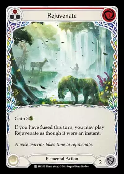 Rejuvenate RED ELE106 - Tales of Aria - Flesh and blood card