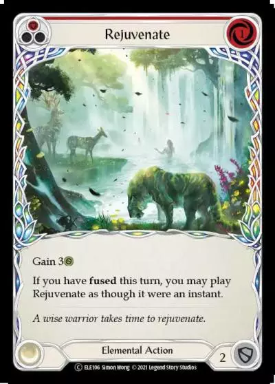 Rejuvenate RED U-ELE106-RF - Tales of Aria - Unlimited - Flesh and blood card
