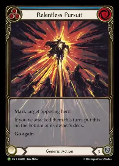 Relentless Pursuit BLUE LGS384-RF - Skirmish - Season 11 - Flesh and blood card