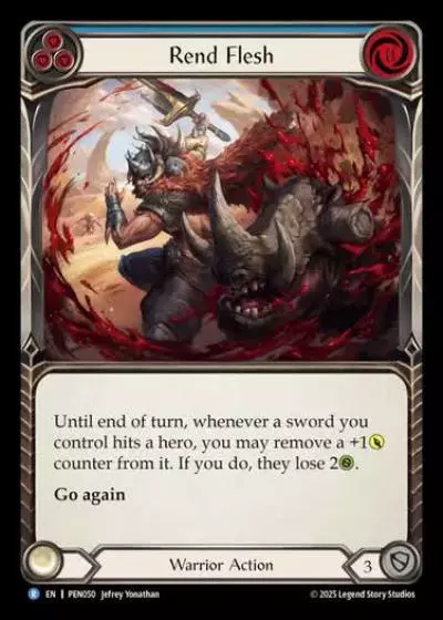 Rend Flesh PEN050 - Compendium of Rathe - Flesh and blood card
