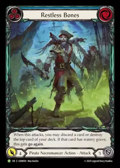 Restless Bones BLUE GEM050 - GEM - Pack 2 - Flesh and blood card