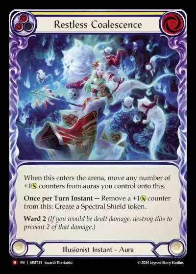 Restless Coalescence YELLOW MST133 - Part the Mistveil - Flesh and blood card