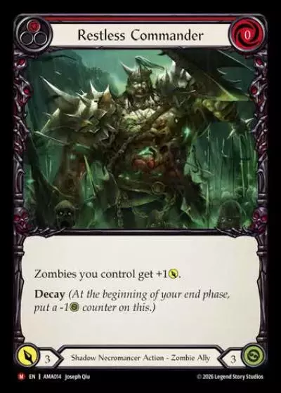 Restless Commander AMA014 - Armory Deck - Malice, Domina of the Dead - Flesh and blood card
