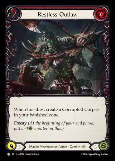 Restless Outlaw IAR086 - Usurp the Shadow Throne - Flesh and blood card